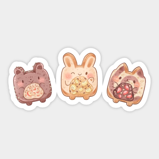 Cottage Cute Breads Sticker by Kukoo.Kat